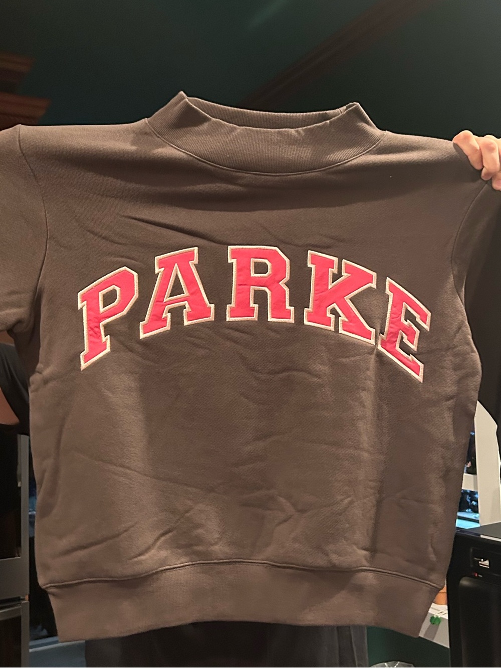 PARKE x DUNKIN Brown Crewneck Sweatshirt BRAND NEW